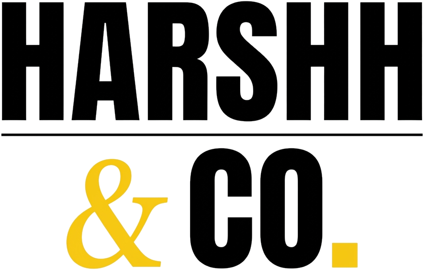 Harshh & Co. light wordmark