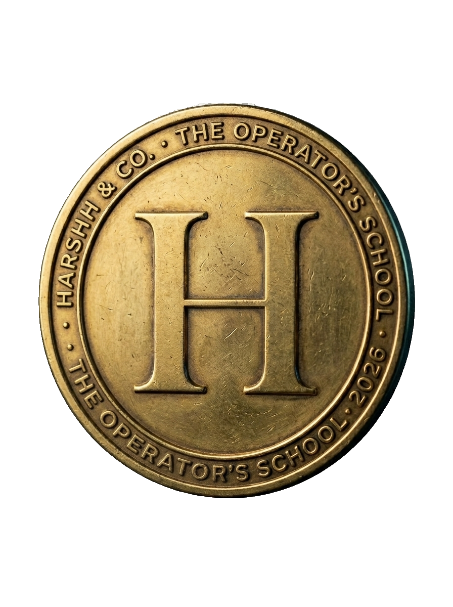 Harshh & Co. brass monogram seal